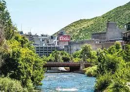 Coors Brewery and stream